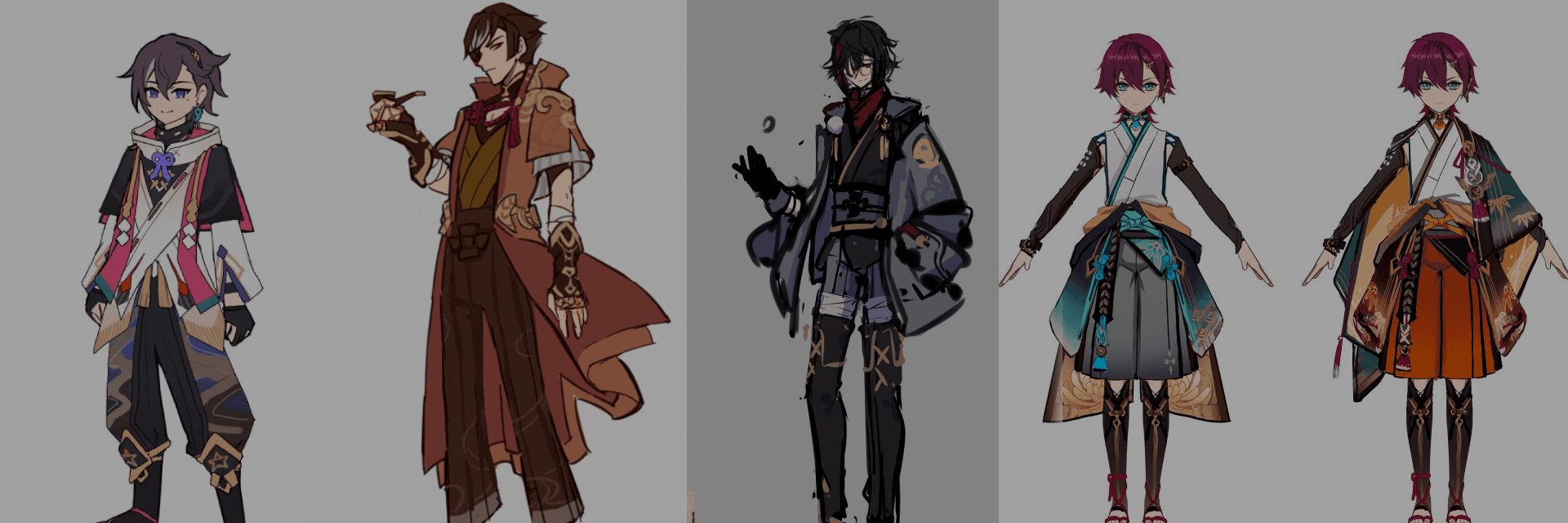 Genshin Impact Reveals Heizou Concept Arts Exploring the Creation of the Inazuman Detective