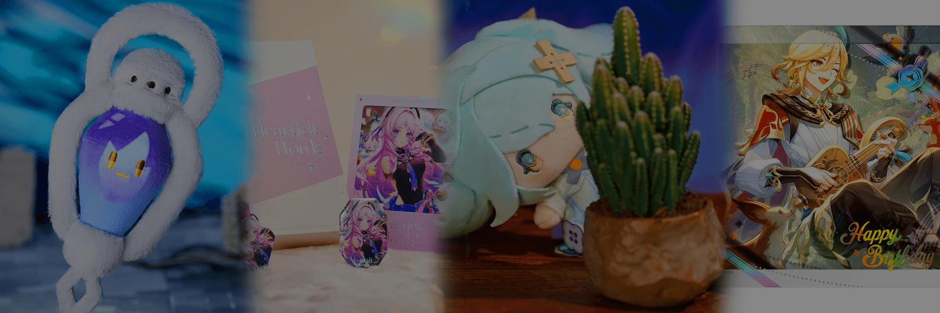 New acrylic coasters, badges, birthday cards, plush keychains, and time limited gift sets arrive for pre order on March 2 with special Tartaglia rewards